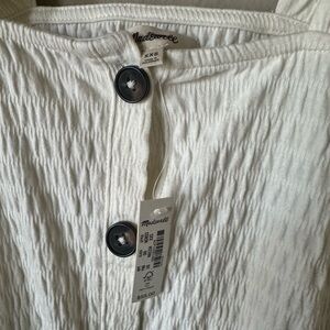 Madewell Cream Blouse - XXS NWT will fit XS perfectly